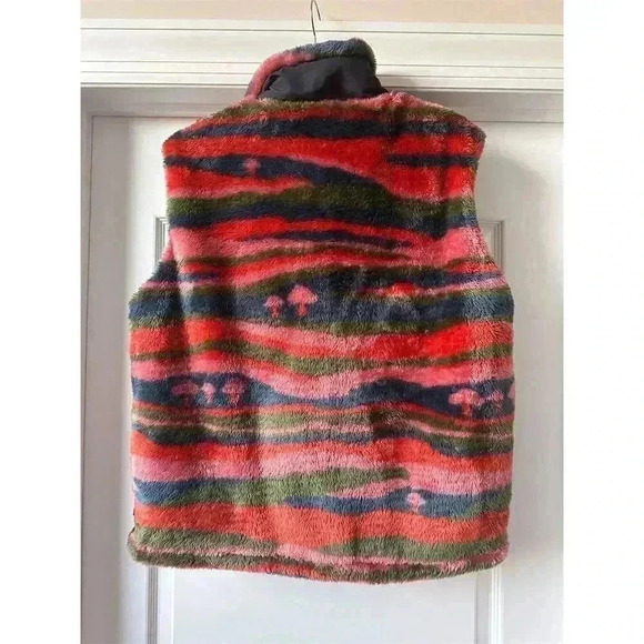 Without Walls Women's Fleece Vest Size S Geometric Multicolor Casual - Picture 4 of 5